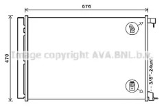 AVA QUALITY COOLING ms5678d -  Конденсатор, кондиционер